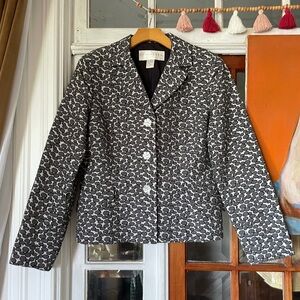 Vintage 90s Silk Blend Blazer Jacket